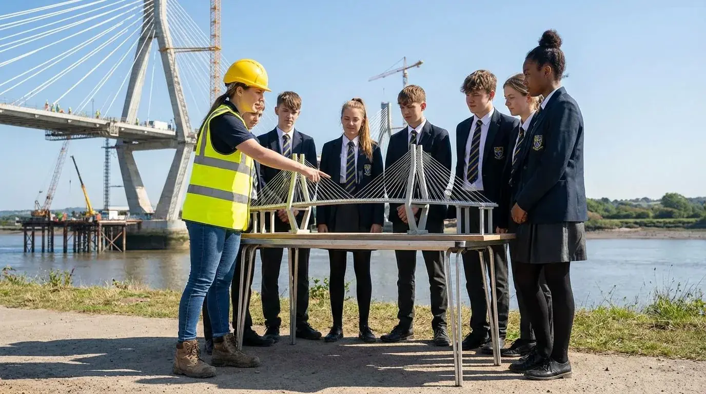 Engineers working on a project