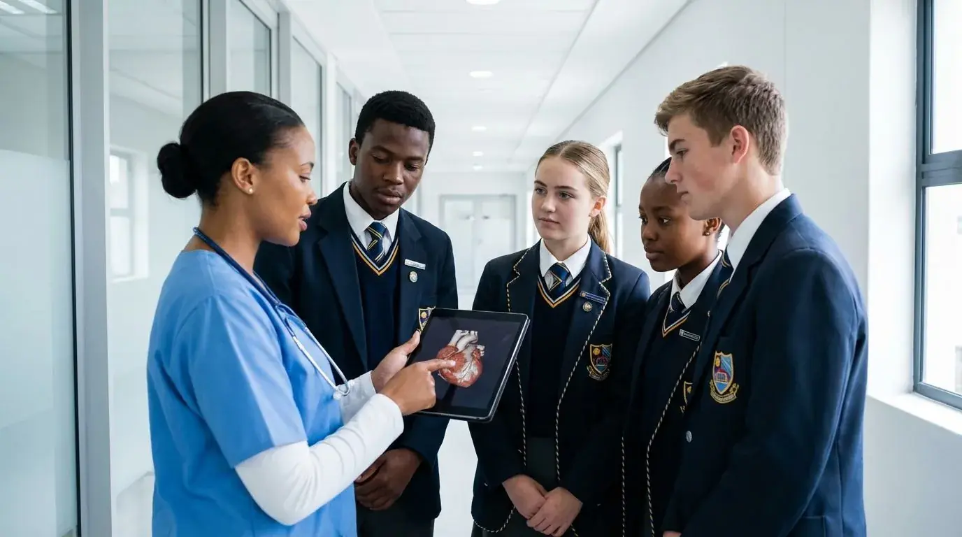 Health professionals working together